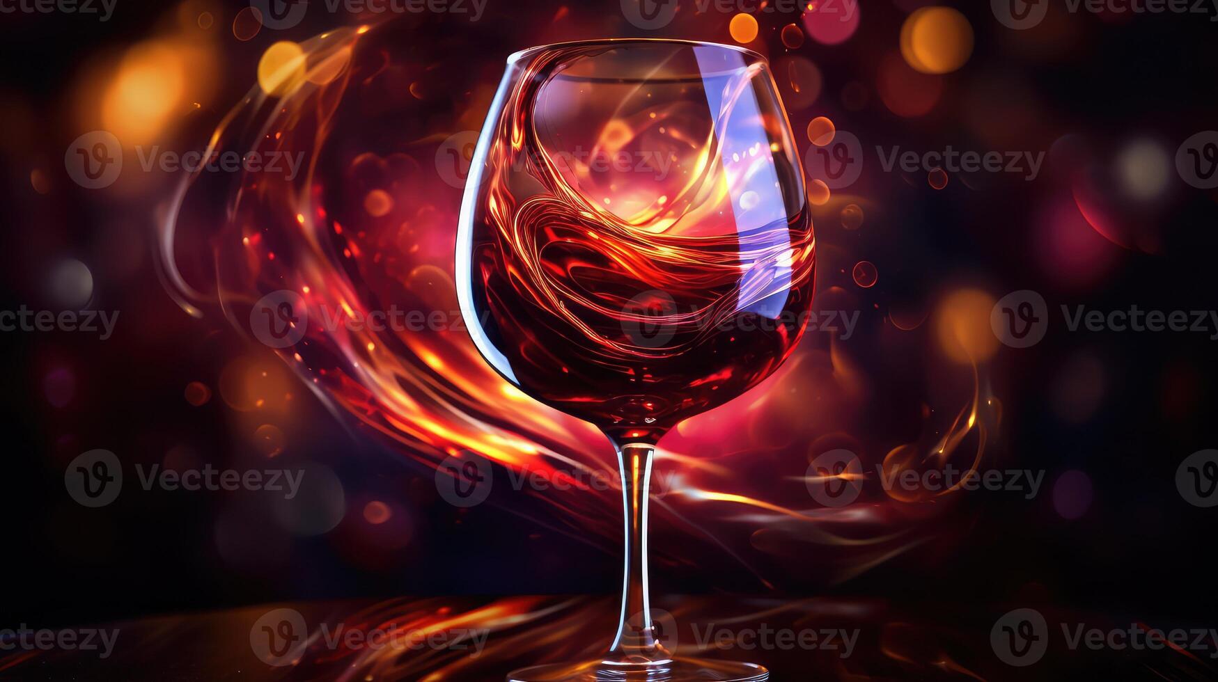 elegant wine event poster photo