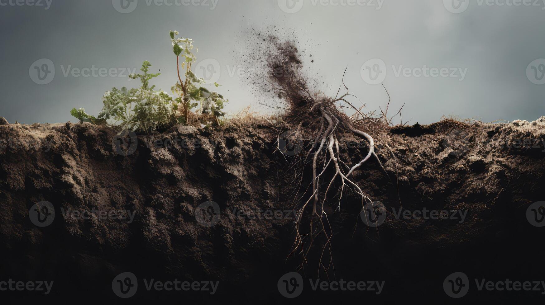 nutrients plant roots photo