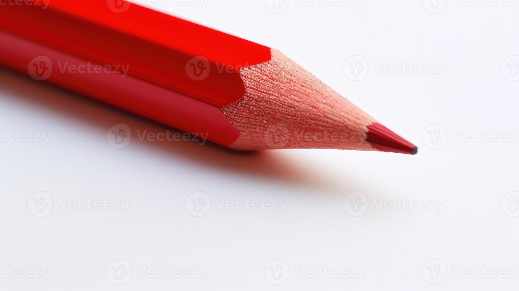 vibrant red colored pencil photo
