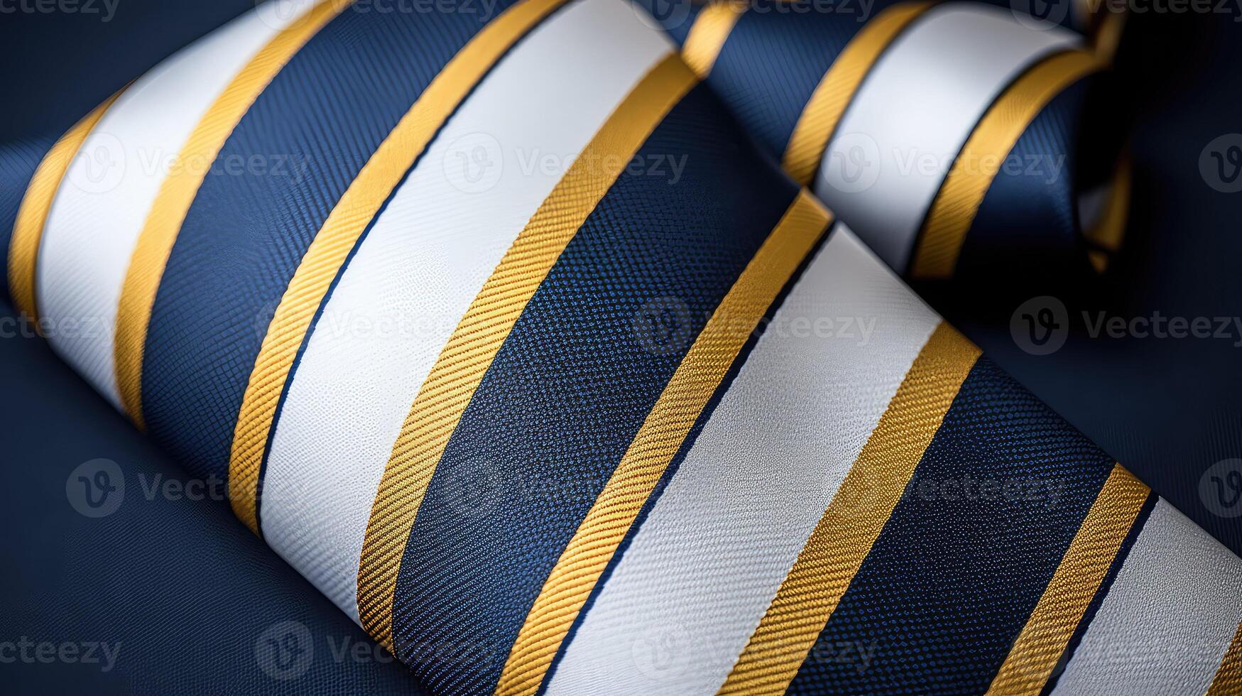 elegant blue and gold stripes photo