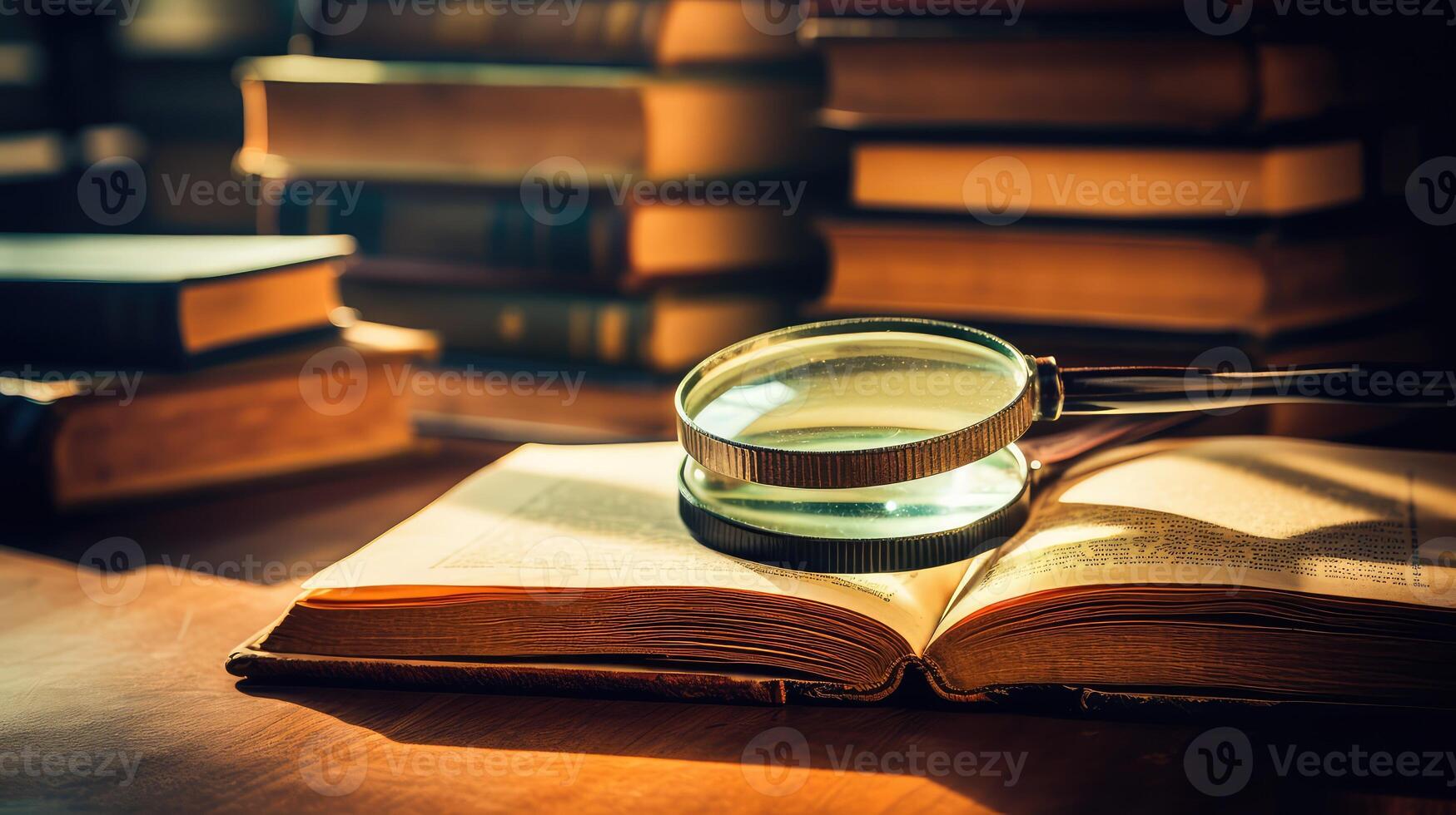 dusty magnifing glass photo