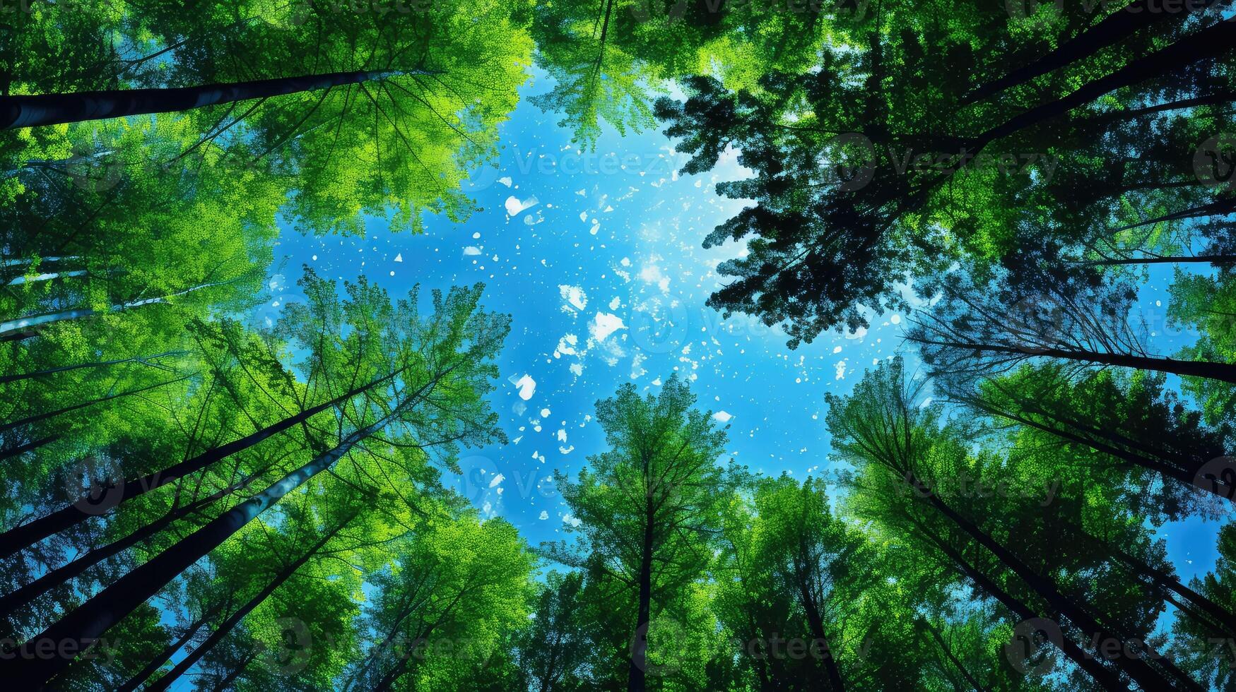 serene green and blue graphics photo