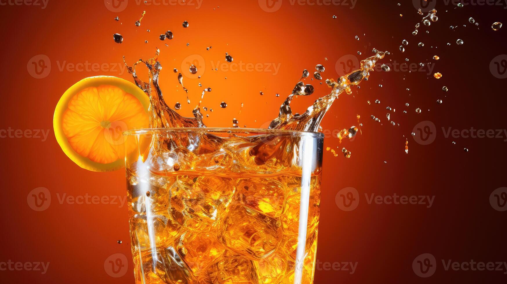 vibrant diet soda drink background photo