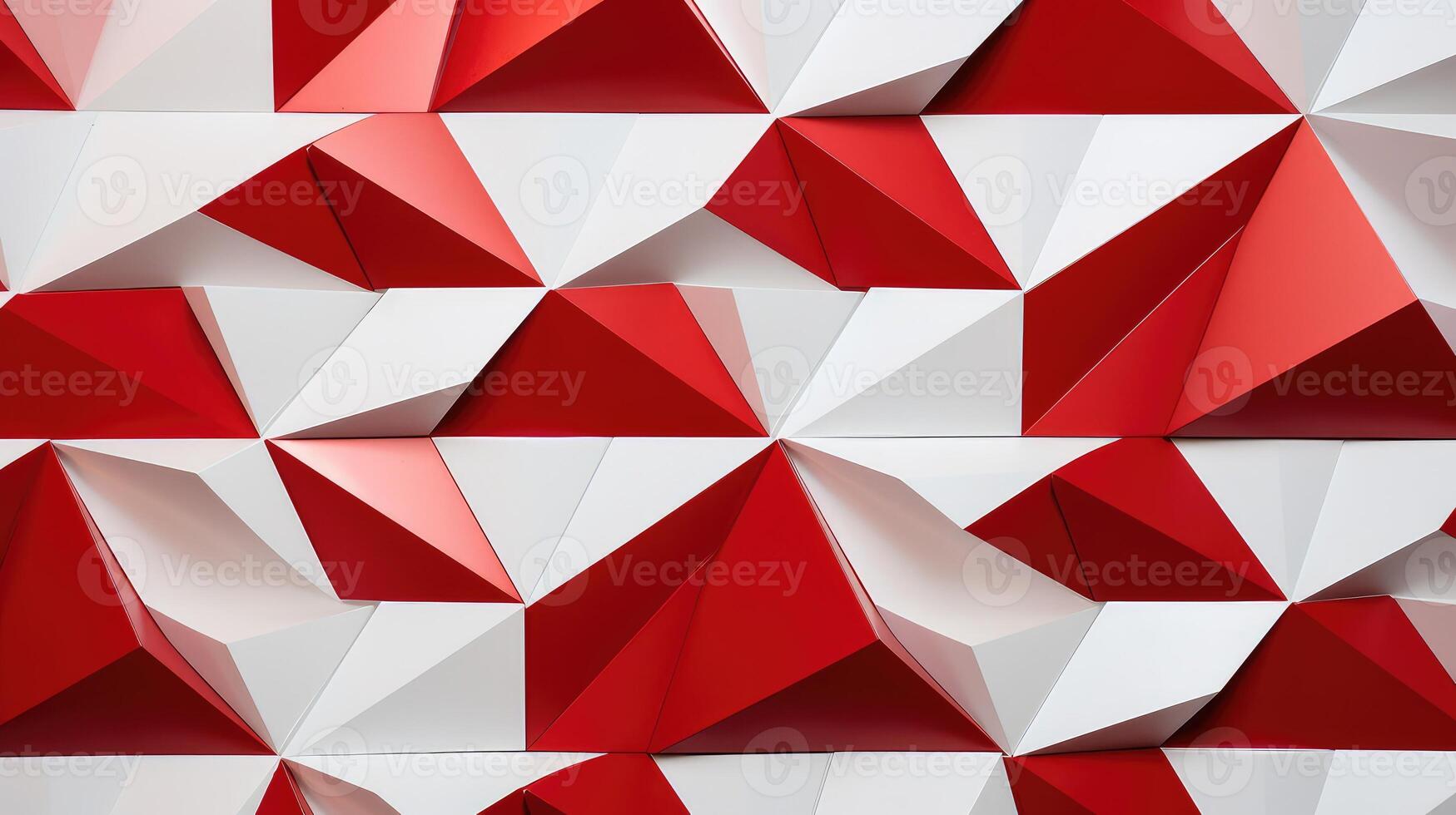 modern red and white geometric photo