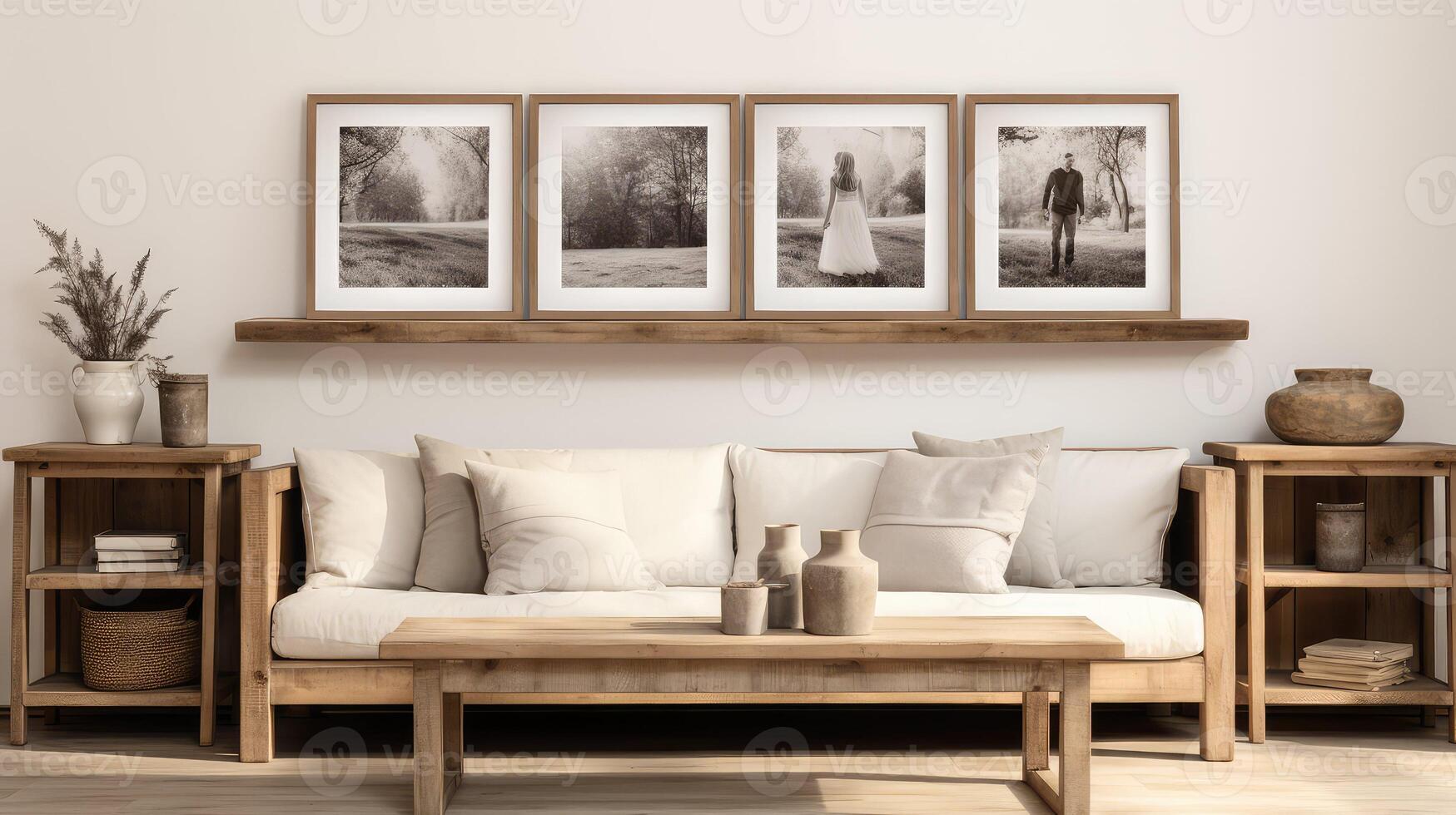 decor thin wood frame photo