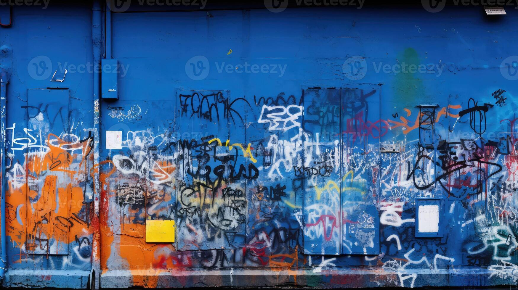 urban colors paint blue photo