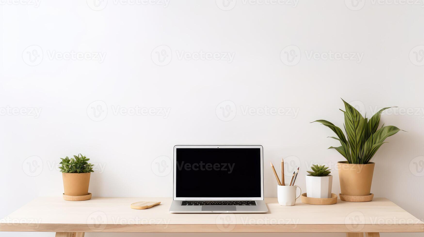 workspace desk setting photo