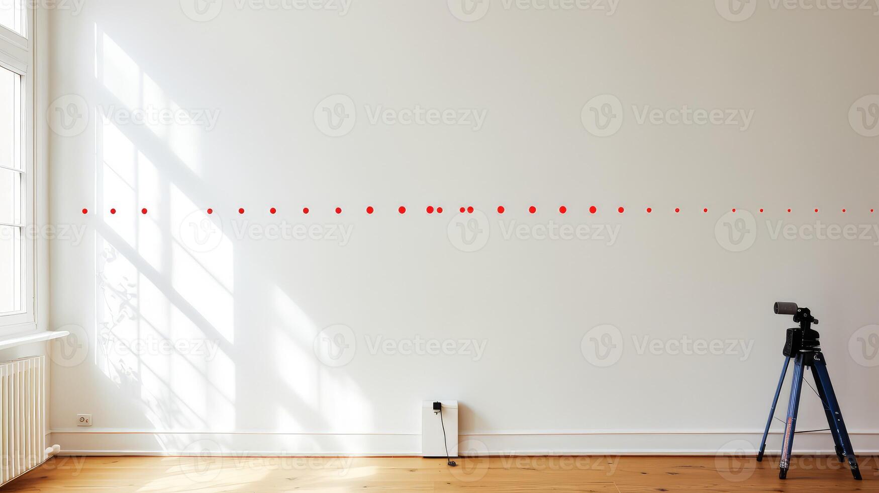 laser measuring wall photo