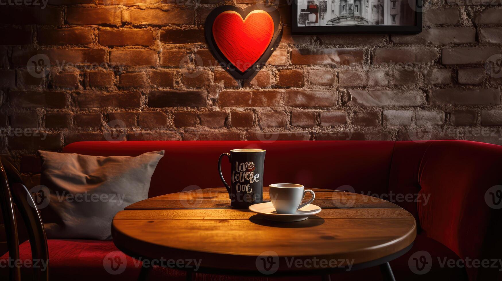 cozy coffee red photo