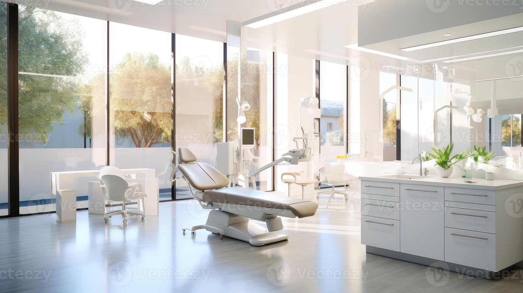 modern clean dental office photo