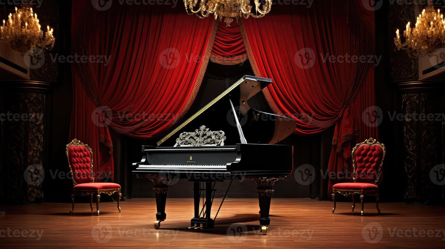 concert black piano photo