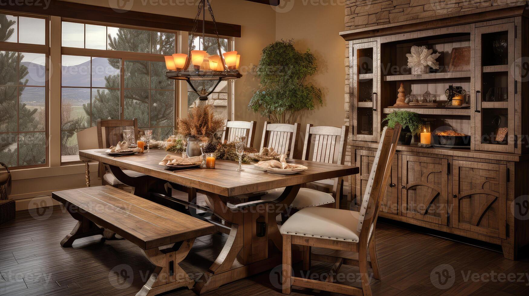 chairs wooden furniture photo