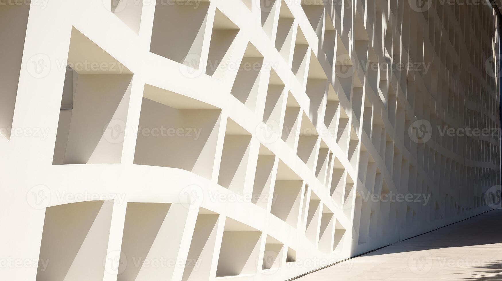 modern white concrete wall photo