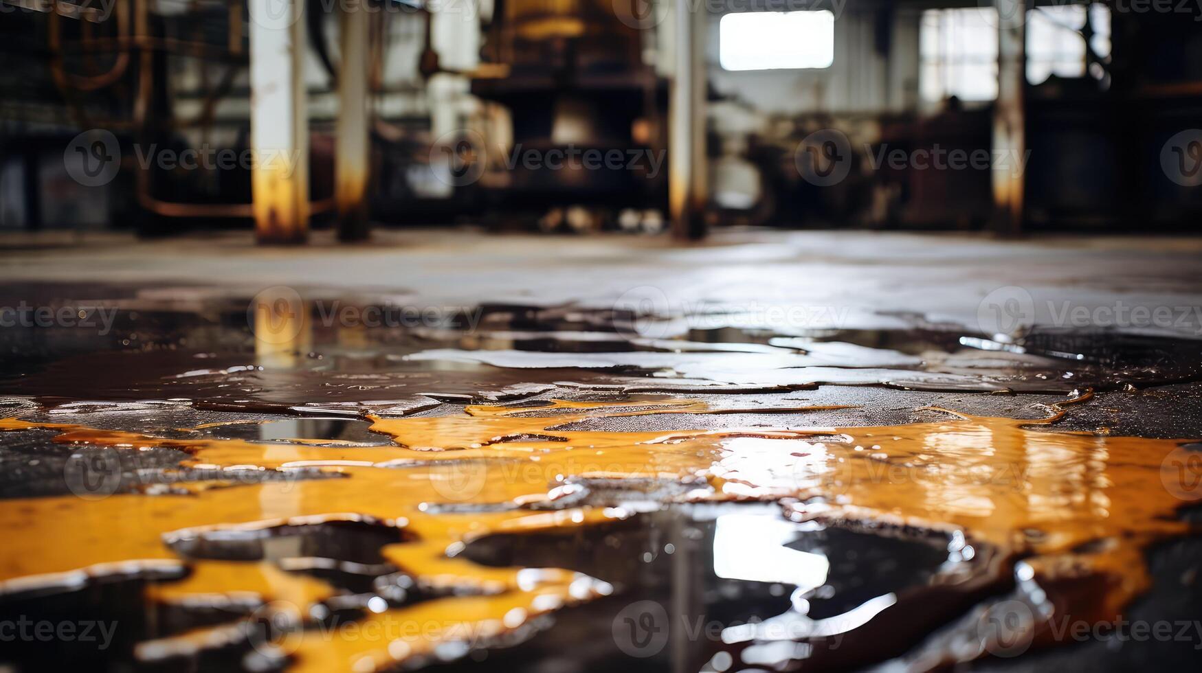 warehouse oil stain photo