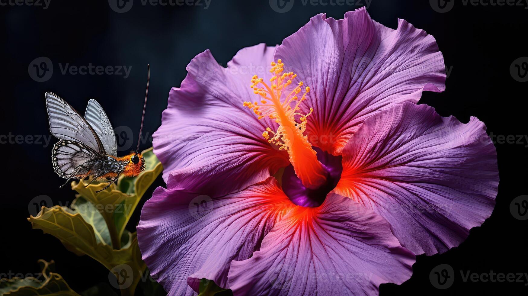 lavender hibiscus purple flower photo