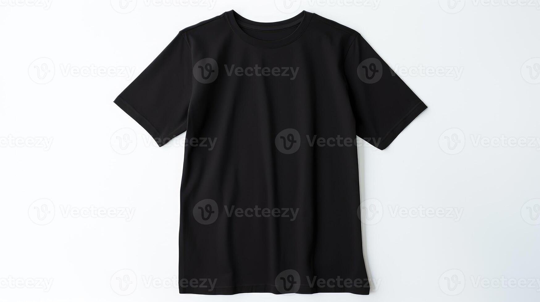 syle black t shirt white background photo