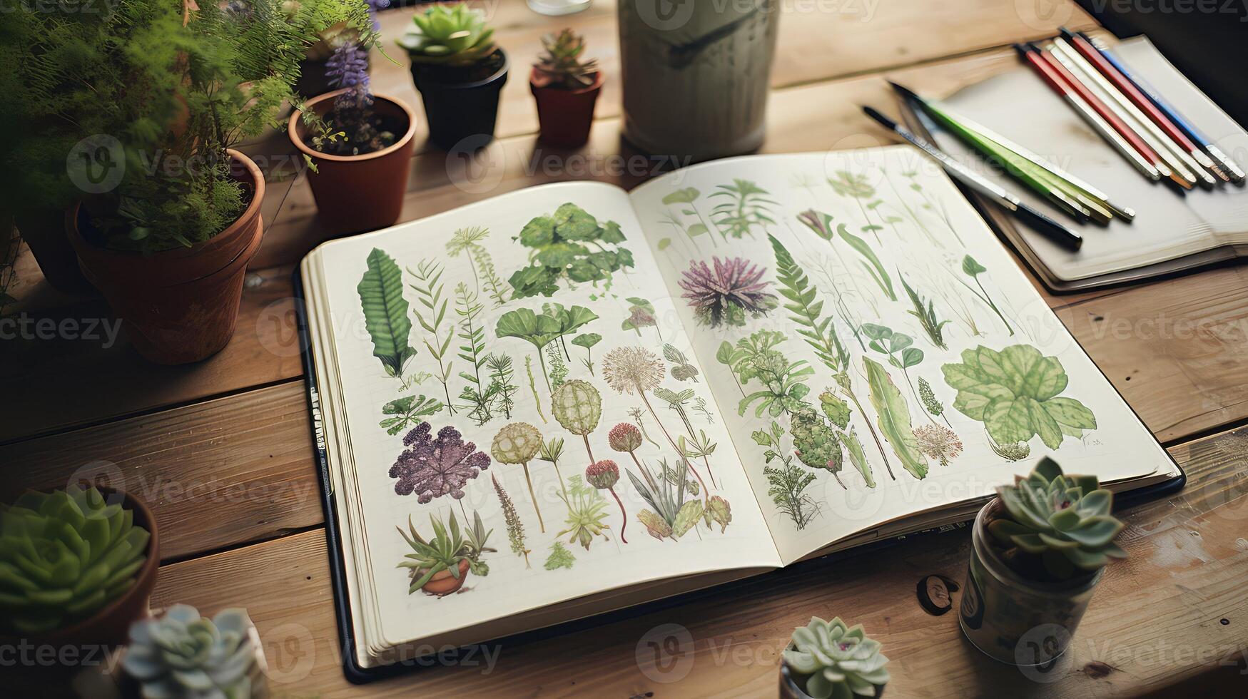 ferns plant drawing photo