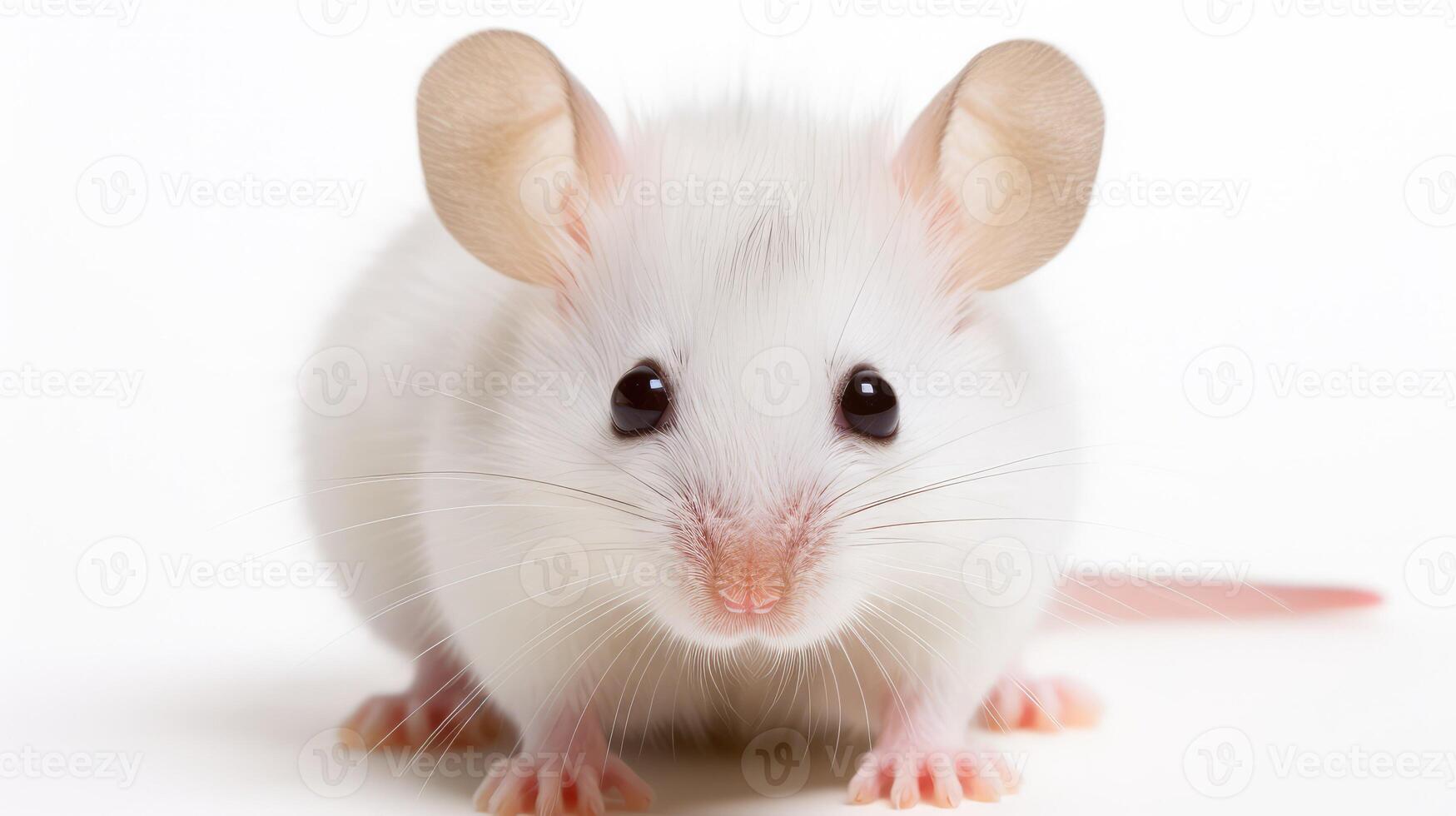 laboratory mouse white background photo