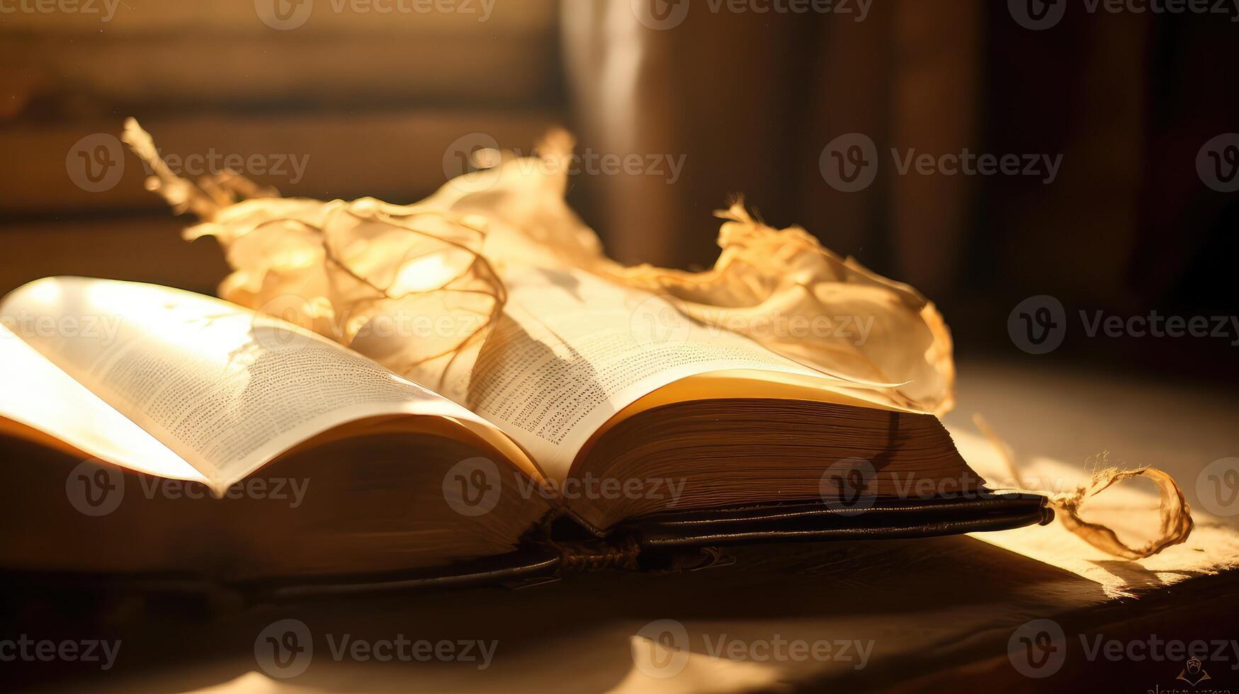 sunlight old book pages photo
