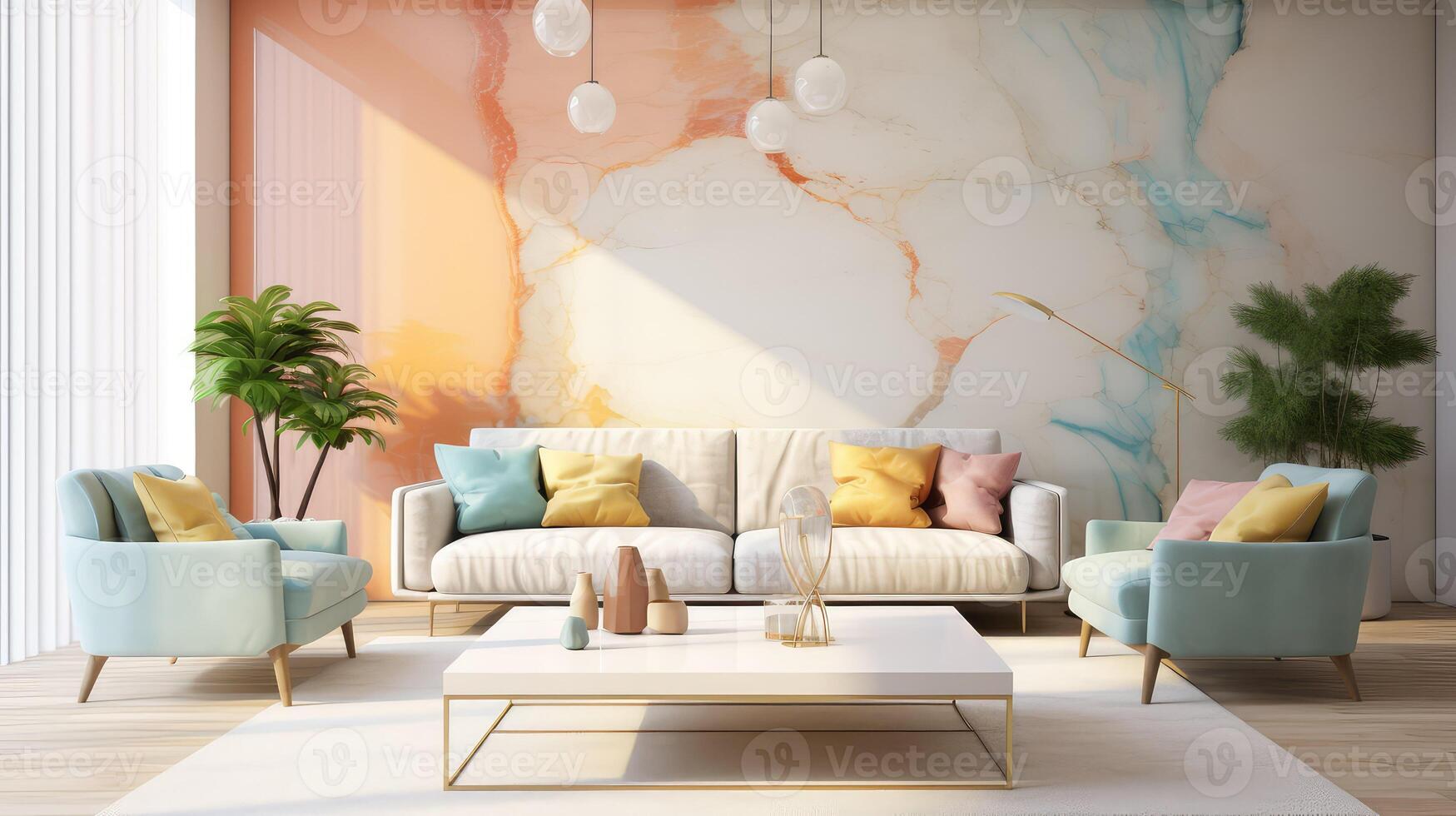 modern pastel marble photo