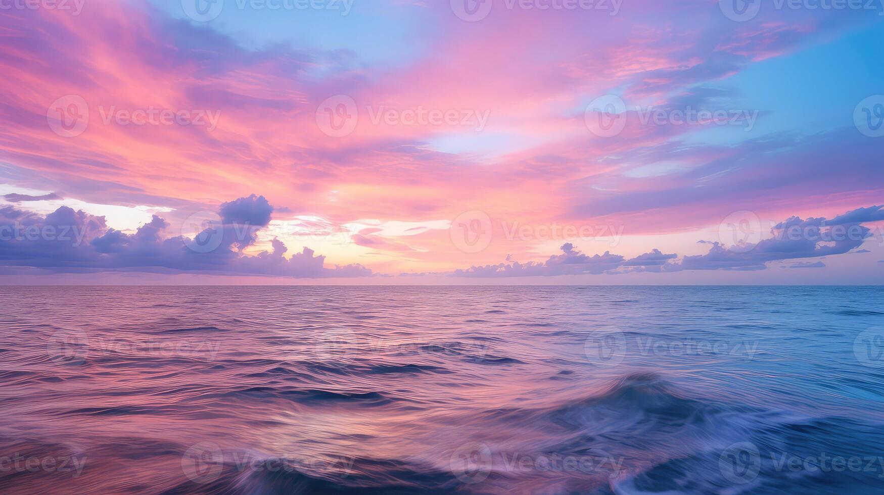 clouds pink and blue sky photo