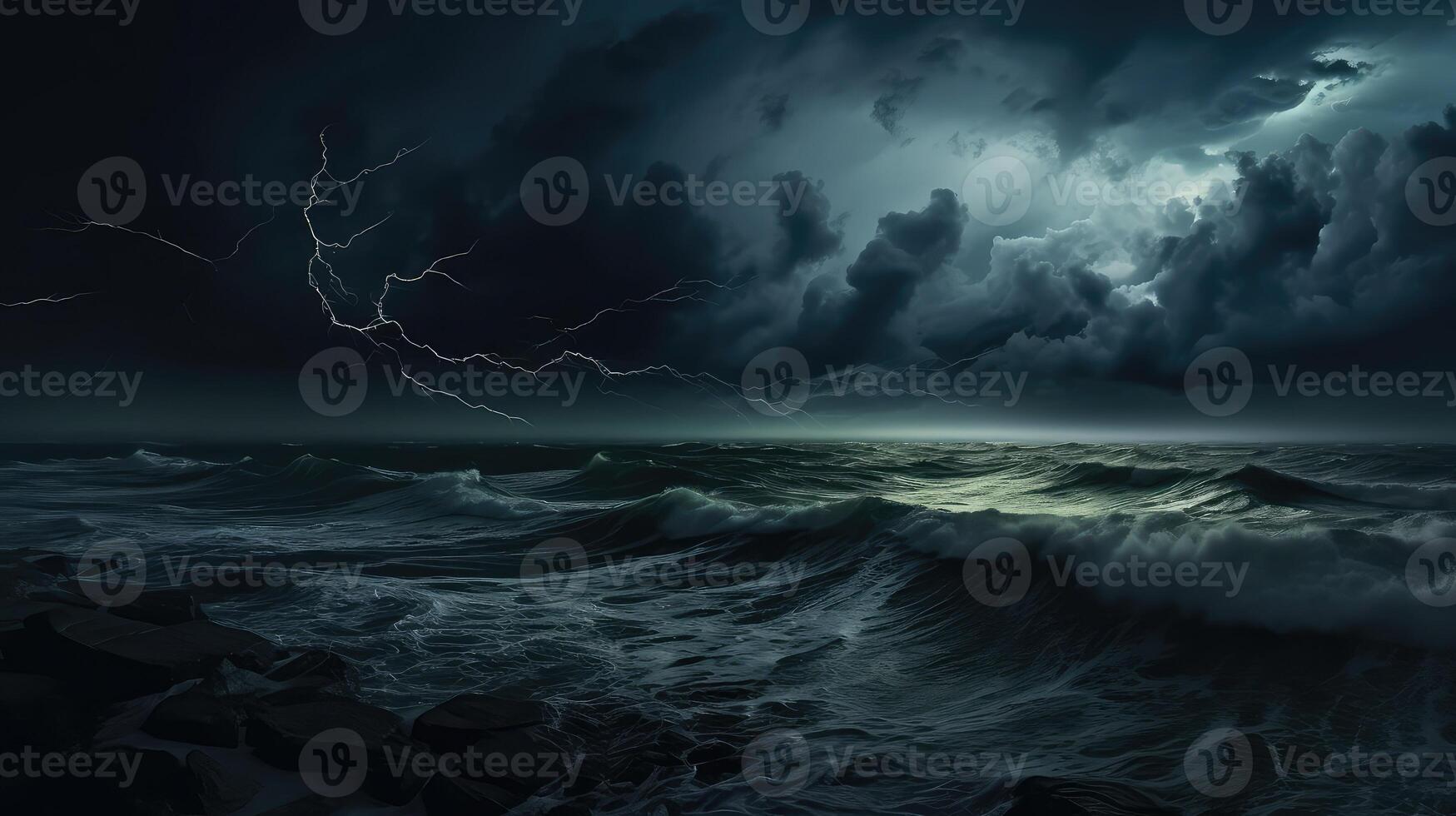 ocean cloud landscape photo