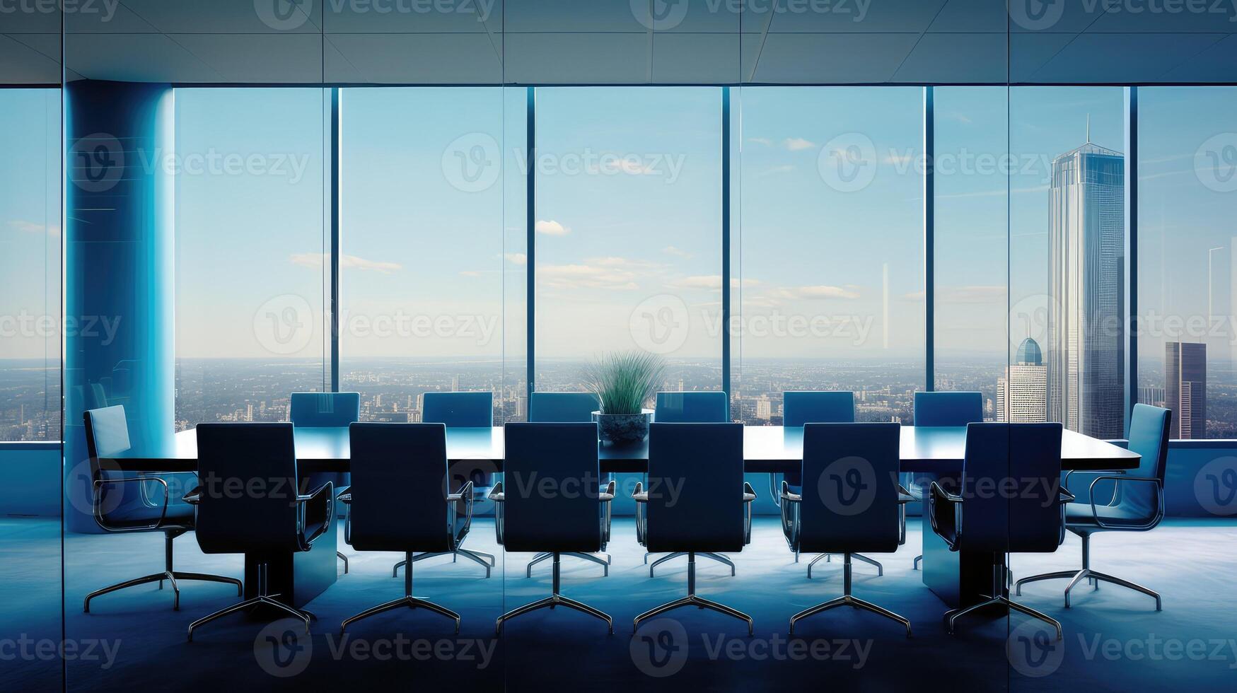 meeting business blue photo