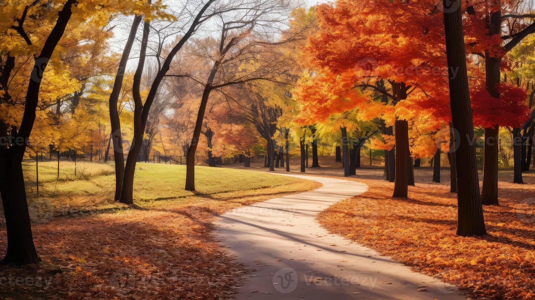 park autumn map photo