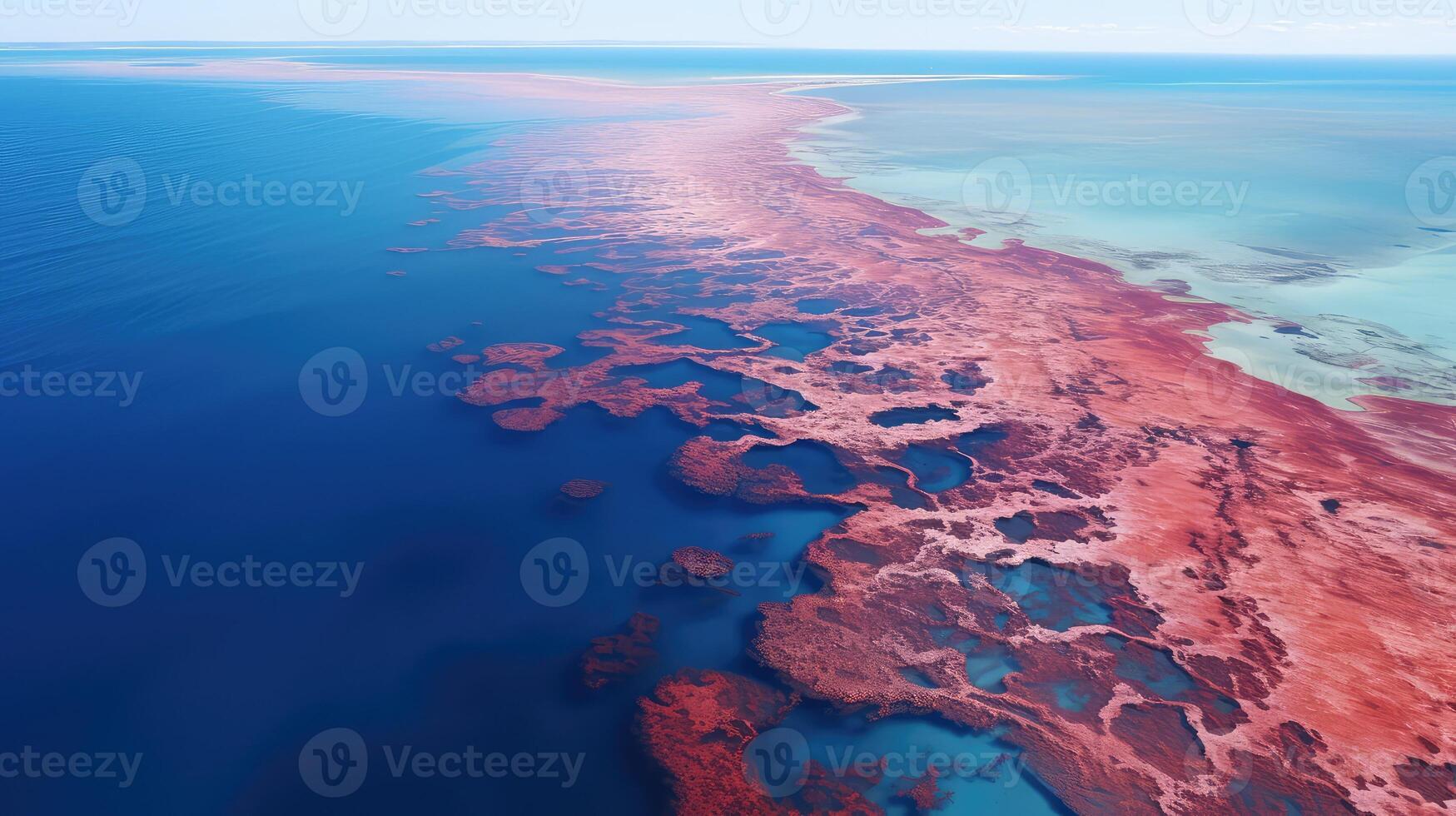 ocean red algae photo