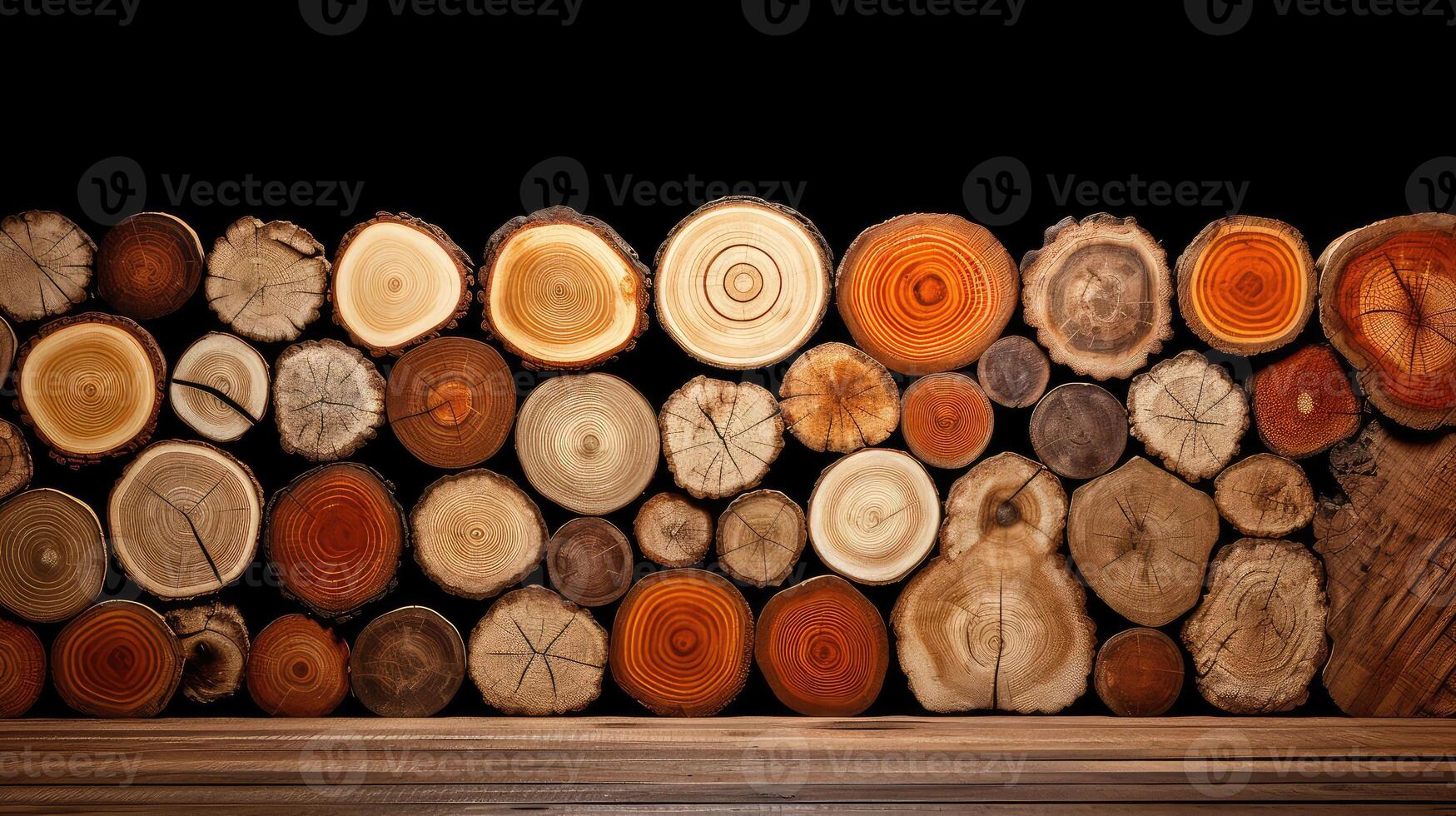 display wood cross section photo