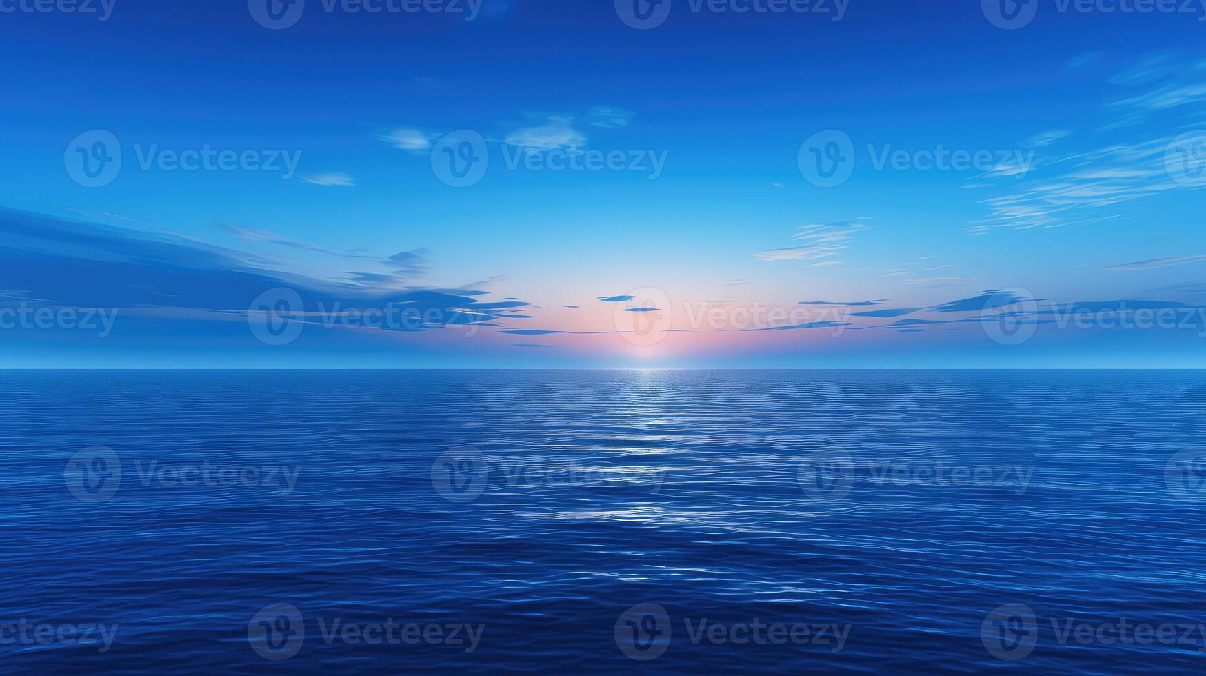 seascape royal blue painting photo