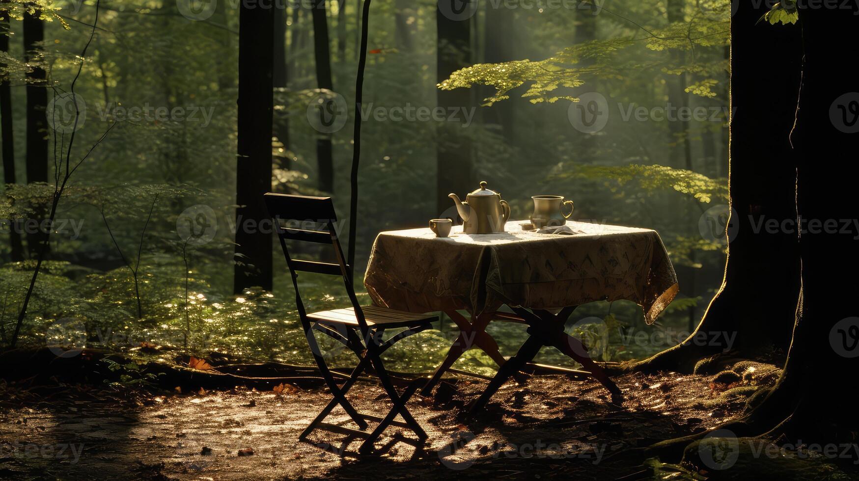 forest isolated table photo