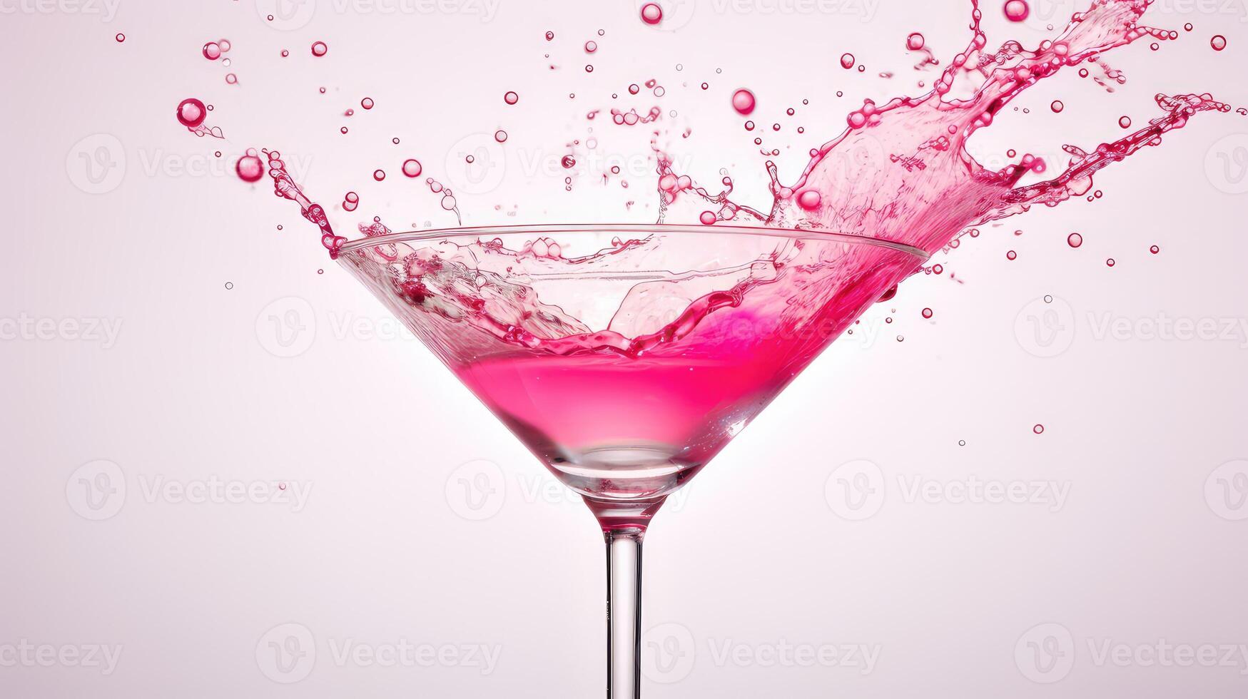 vibrant splash martini pink photo