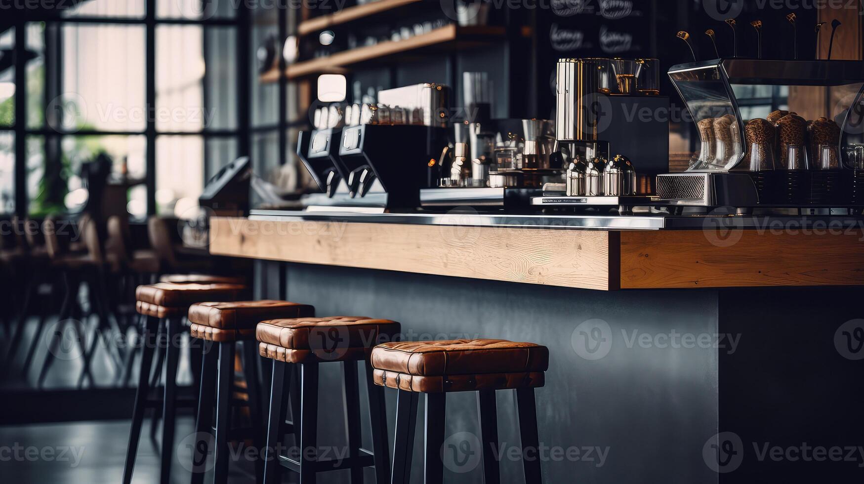 minimalist shop coffee drink background photo