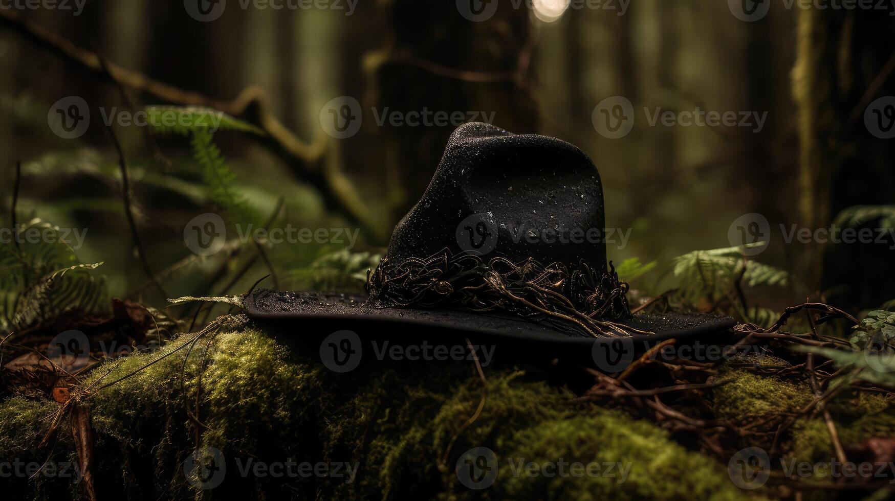 twilight black witch hat photo