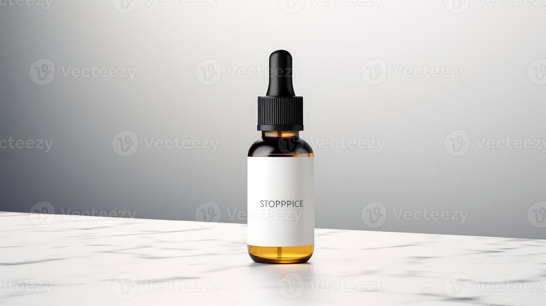 marble dropper bottle mockup photo