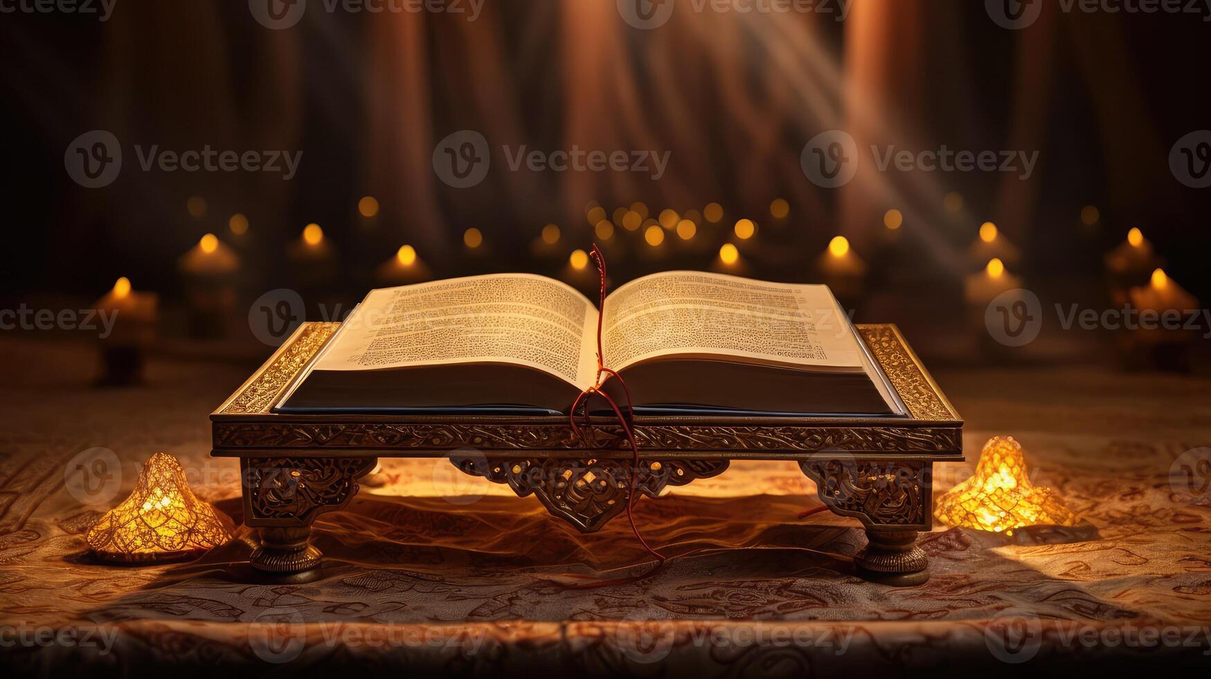 elegant quran book photo