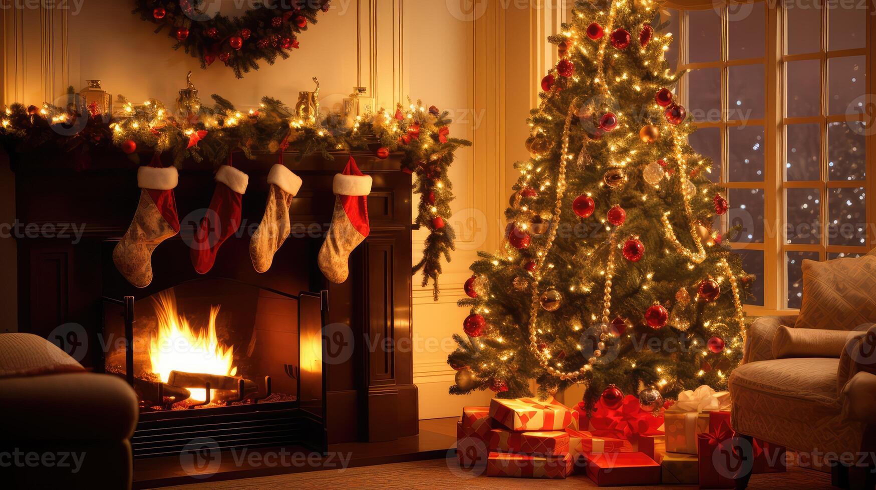 living christmas tree magic photo
