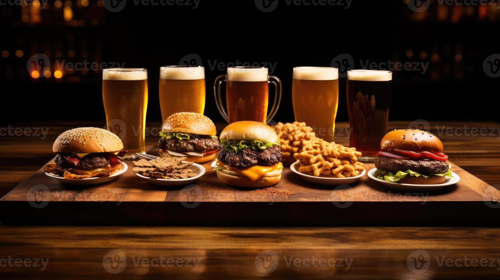 gastropub beer and burgers photo