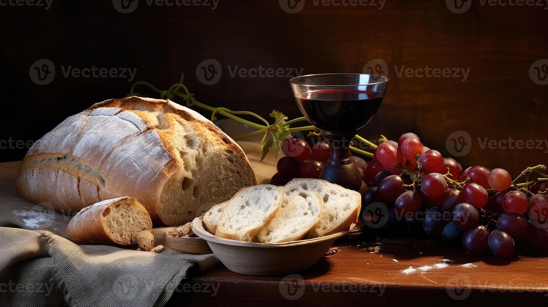 life jesus bread and wine photo