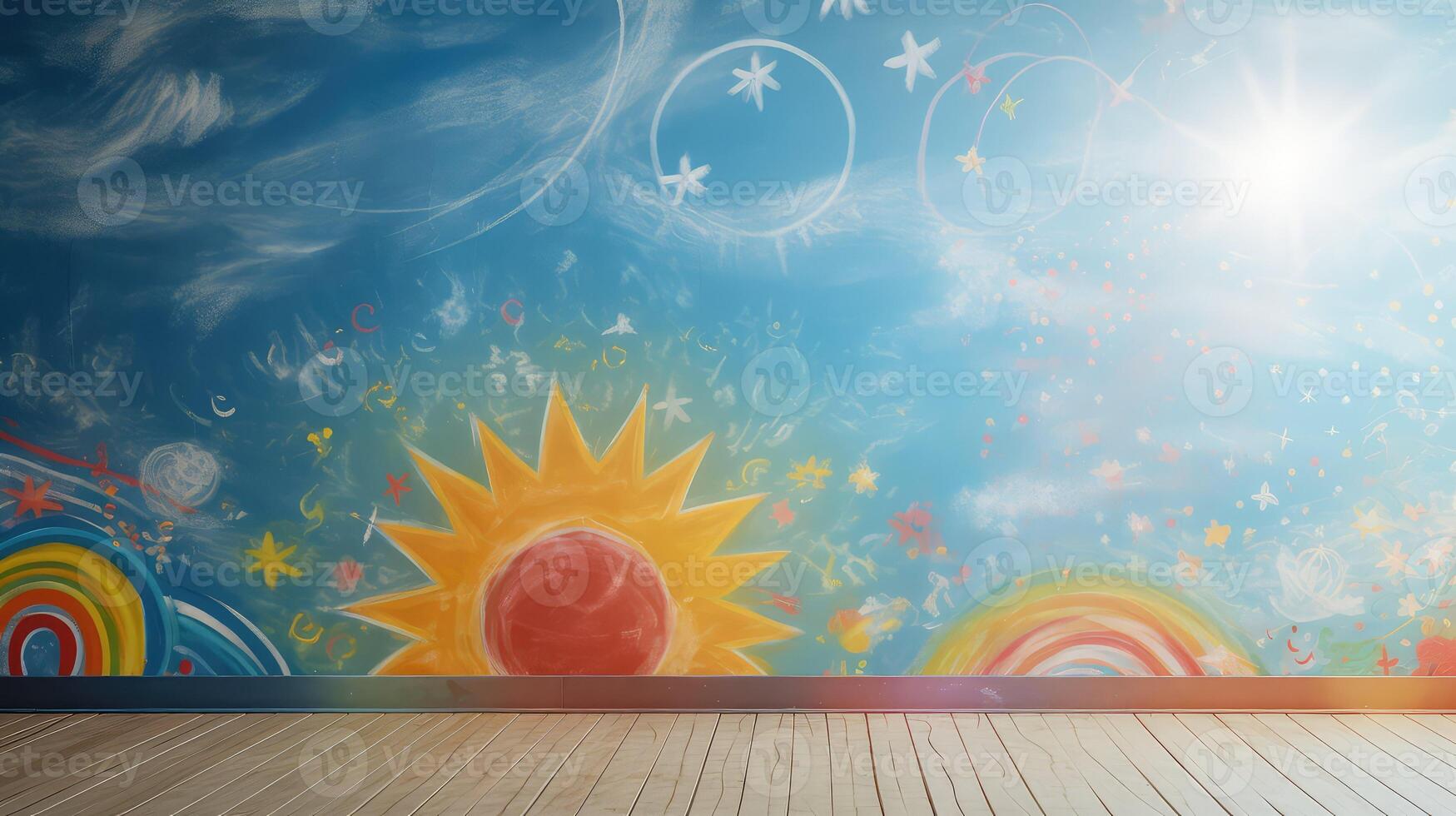 nature sun bursting through clouds photo