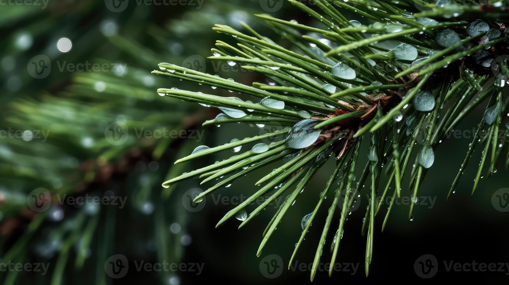 needles pine tree branch photo