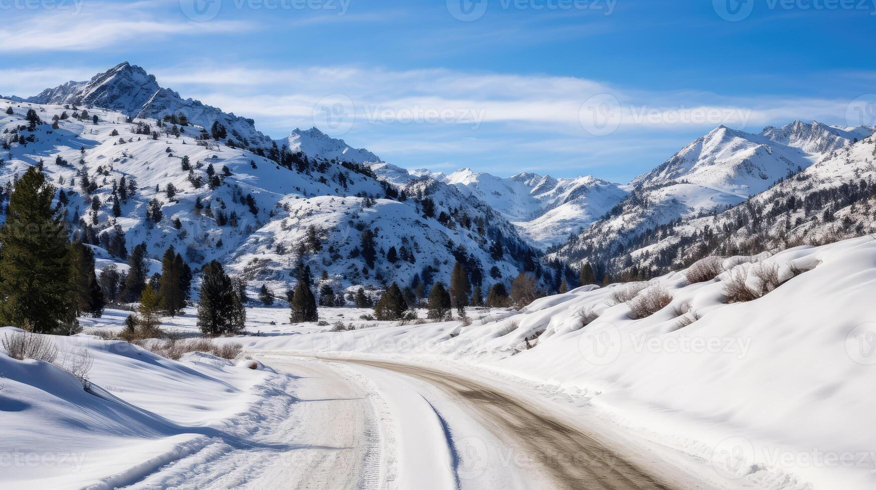 peaks rutted road photo