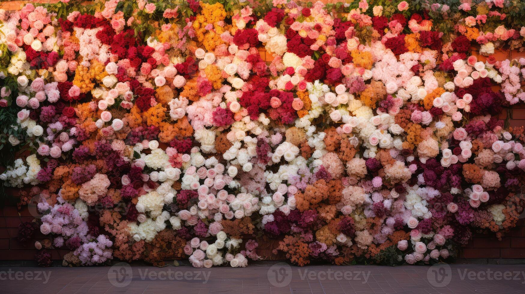 garden flower wall photo
