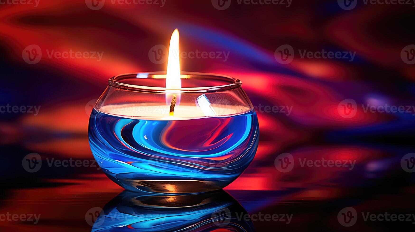 flames red and blue fire photo