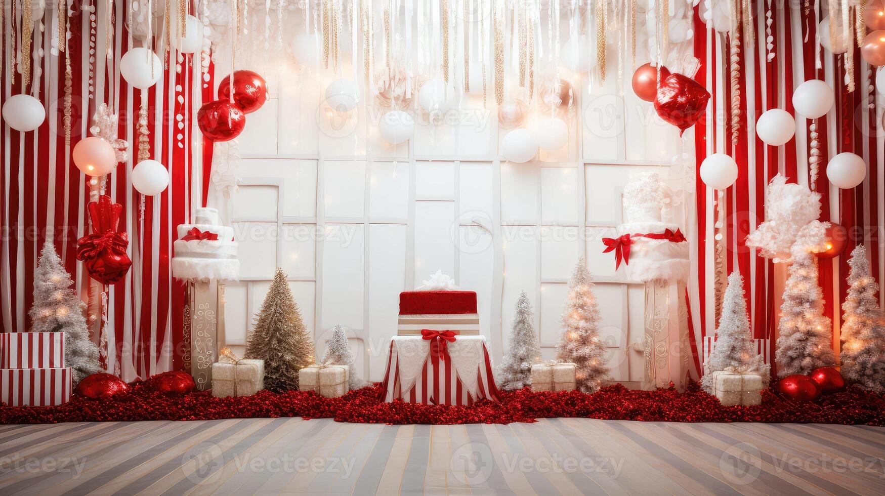 festive red and white background photo