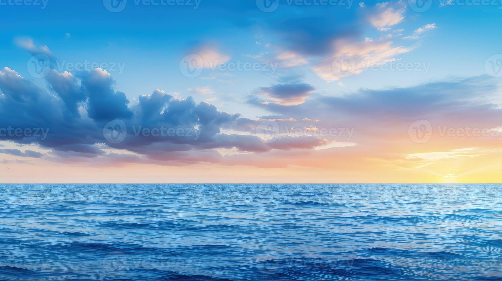 horizon blue image photo