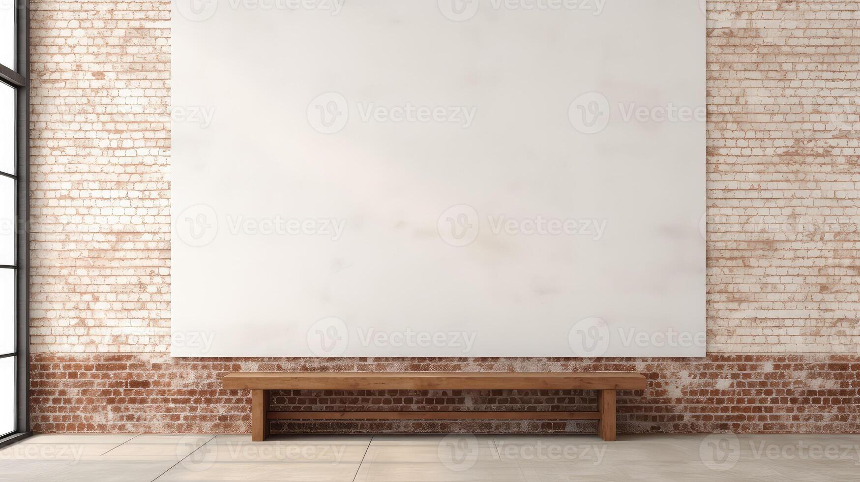 brick blank wall mockup photo