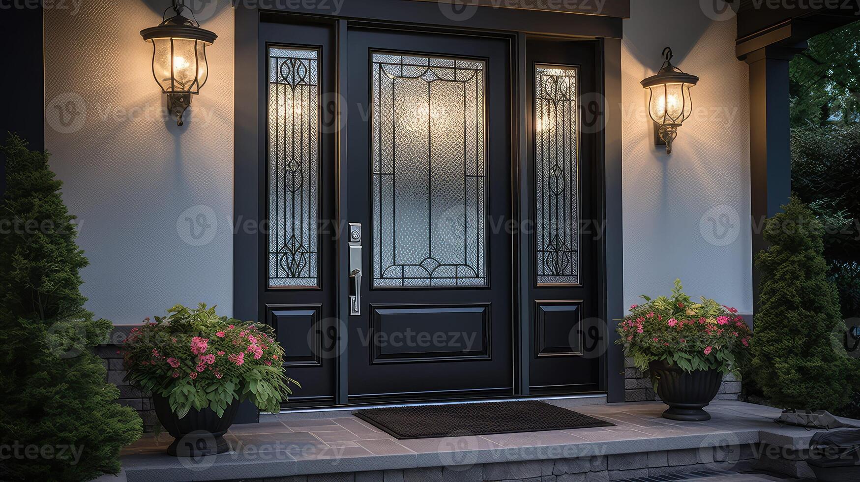 photograph front door glass photo