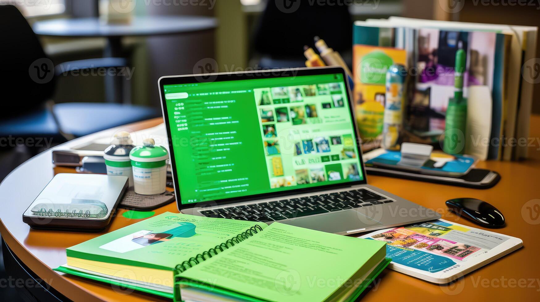 study green notebook photo